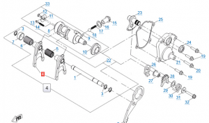 Вилка включения передач 0GR0-063001 Вилка включения передач 0GR0-063001