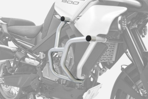 Дуги безопасности на CFMOTO 800MT (серые матовые) Дуги безопасности на CFMOTO 800MT (серые матовые)