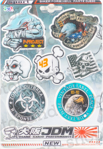 Наклейки набор DJ030 Наклейки набор DJ030