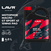 �������� ����� LAVR GT SPORT 4T 10W-40, 4�. LN7728